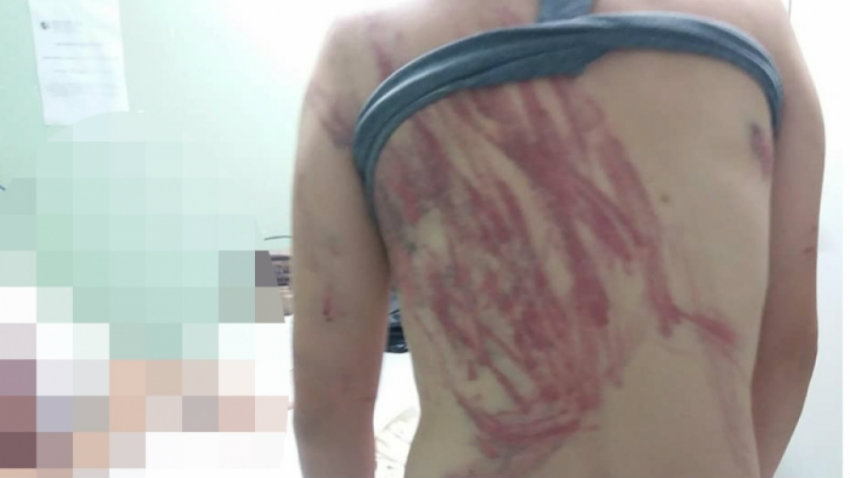Ela tem um filho de oito meses que estava presente no momento da agressão Ela tem um filho de oito meses que estava presente no momento da agressão